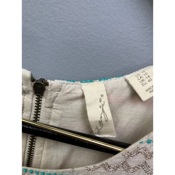 KENZIE ladies size 10 sleeveless embroidered exposed back zipper - Picture 5 of 6